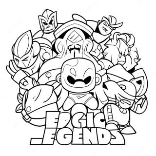 Desen De Colorat Cu O Batalie Epica Din League Of Legends 57208 12528