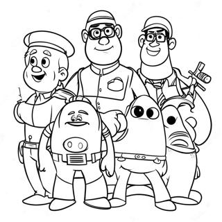 Personaje Pixar Aventuroase Pagina De Colorat 57938-12673