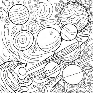 Planete Detaliate Ale Sistemului Solar De Colorat 5813 2367