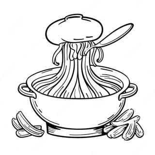Linguini Gatind Paste Pagina De Colorat 58290 12755