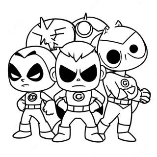 Teen Titans Go Desene De Colorat