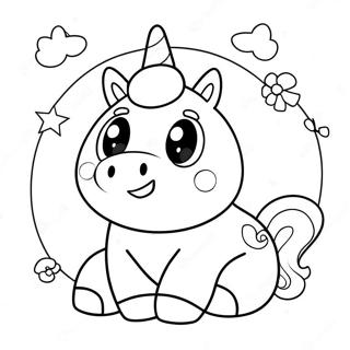 Pagina De Colorat Cu Unicornul Adorabil Squishmallow 58918-12904
