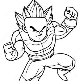 Vegeta In Pozitie De Lupta De Colorat 5900-1102