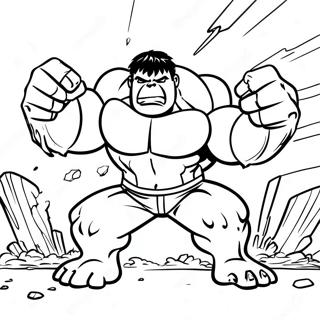 Pagini De Colorat Cu Hulk Distrugand Pamantul 59205-12983