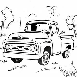 Pagini De Colorat Cu Camioneta Clasica 59683 13075