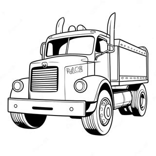 Pagini De Colorat Cu Camion De Curse Rapid 59684 13080