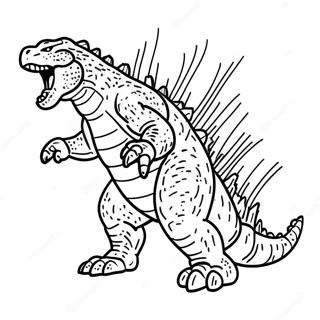 Godzilla Desene De Colorat