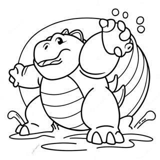 Pagina De Colorat Mega Blastoise Atac Cu Apa 60236-13208