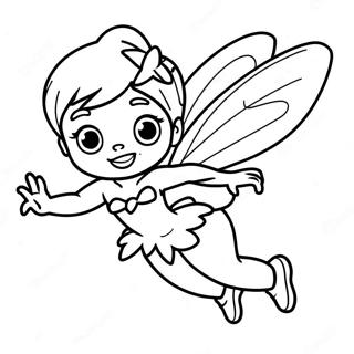 Pagina De Colorat Tinker Bell Zburand In Cer 60311-13212