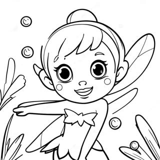 Pagina De Colorat Tinker Bell Cu Praful De Zana Stralucitor 60312-13215