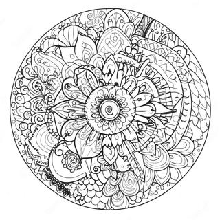 Mandala De Animale Colorate Pagina De Colorat 60495-13250