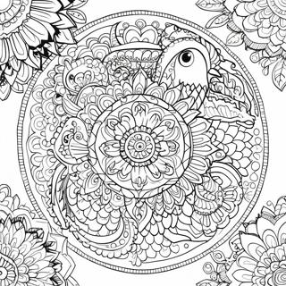 Mandala De Animale Complicata Pagina De Colorat 60496-13253
