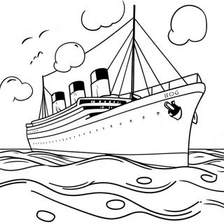 Titanic Desene De Colorat