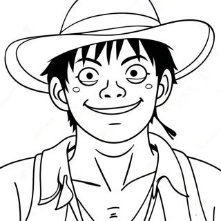 Pagina De Colorat Cu Luffy In Costum De Pirat 60853-13351