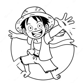 Luffy Pagini de colorat