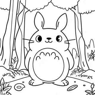 Totoro In O Padure Magica Pagina De Colorat 62139-13687