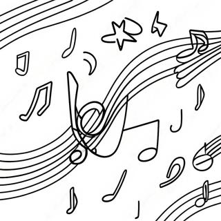 Pagini De Colorat Cu Note Muzicale Si Stele 62323 13742