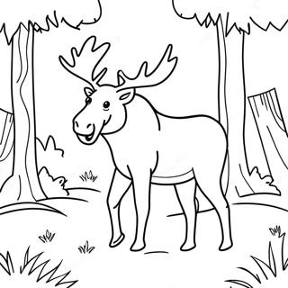 Moose Desene De Colorat