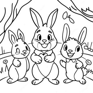 Iepurasul Peter Jucaus Si Prietenii Pagina De Colorat 63794 14157