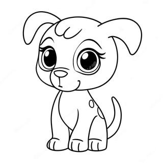 Catelul Dragut De La Littlest Pet Shop Pagina De Colorat 63889-14167