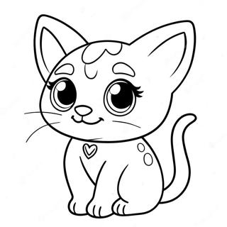 Pisicuta Adorabila De La Littlest Pet Shop Pagina De Colorat 63890-14172