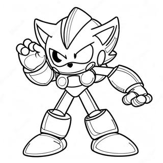 Metal Sonic Desene De Colorat