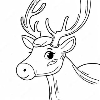 Pagini De Colorat Cu Reni Realisti 65542-14326