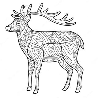 Pagini De Colorat Cu Reni Realisti 65542-14328