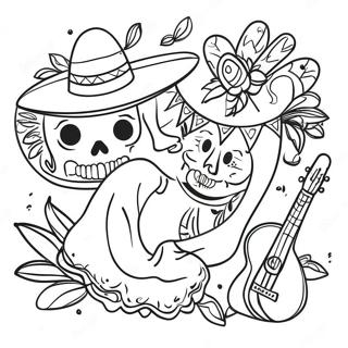 Pagini De Colorat Cu Fiesta Mexicana Colorata 66720-14590