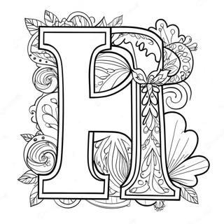 Pagini De Colorat Cu Litera H Fericita 67081-14672