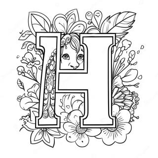 Pagini De Colorat Cu Litera H Hilara 67083-14680