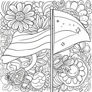 Pagini De Colorat Cu Design Creativ De Steag 67336-14739