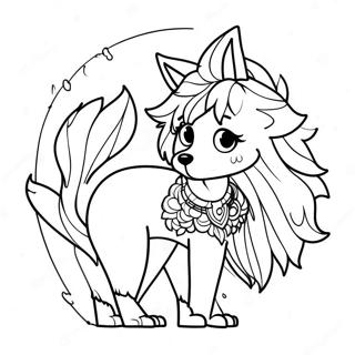 Pagini De Colorat Cu Fata Anime Lup Mistica 67617 14802