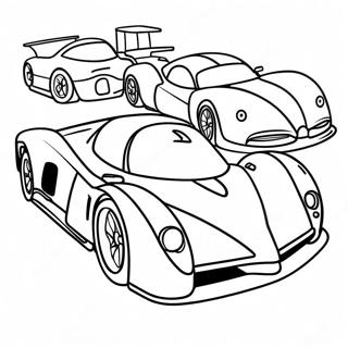 Pagina De Colorat Cu Masina Sport Rapida 68319-14958