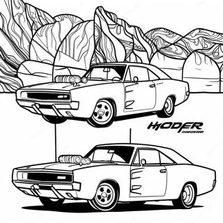 Dodge Charger Desene De Colorat