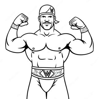 Pagini De Colorat Cu Luptatori Epici Wwe Desene De Colorat