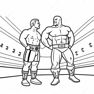 Pagini De Colorat Cu Meciul De Campionat Wwe 70855 15511