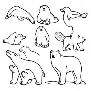 Pagini De Colorat Cu Animale Arctice 70942-15528