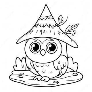 Pagini De Colorat Cu Casa Bufnitei Fantastica 71314-15613