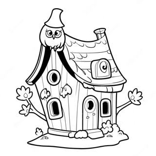 Pagini De Colorat Cu Casa Bufnitei Magica 71315 15617