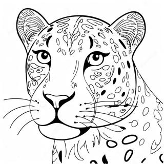 Pagina De Colorat Cu Leopard 71668-15687