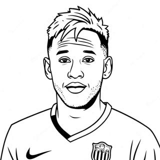 Neymar Desene De Colorat