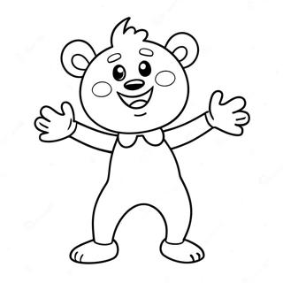 Pagini De Colorat Cu Huggy Wuggy Fericit Dansand 71984 15837