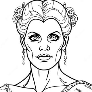 Pagini De Colorat Cu Mireasa Lui Frankenstein 72059-15897