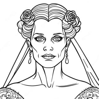 Pagini De Colorat Cu Mireasa Lui Frankenstein 72059-15898