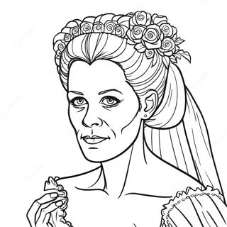 Pagini De Colorat Cu Mireasa Lui Frankenstein 72059-15899