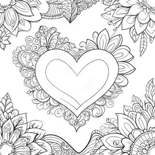Inima Eleganta Stralucitoare Pagina De Colorat 72109-15931