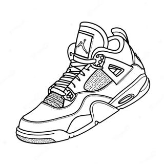 Jordan 4 Sneaker Desene De Colorat