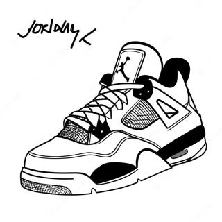 Desene De Colorat Cu Adidasi Jordan 4 Cool 72211-16012