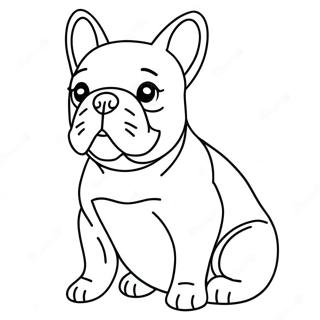 Pagina De Colorat Cu Bulldog Francez 72336-16106